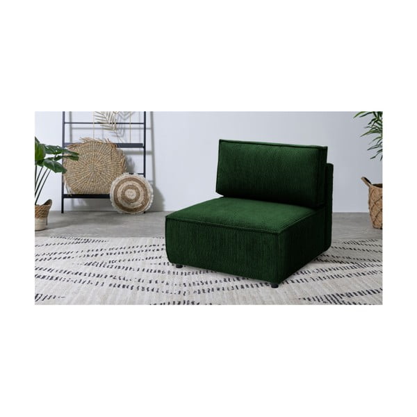 Modulinė sofa žalios spalvos iš kordinio velveto (modulinė) Nihad modular – Bobochic Paris-image-1