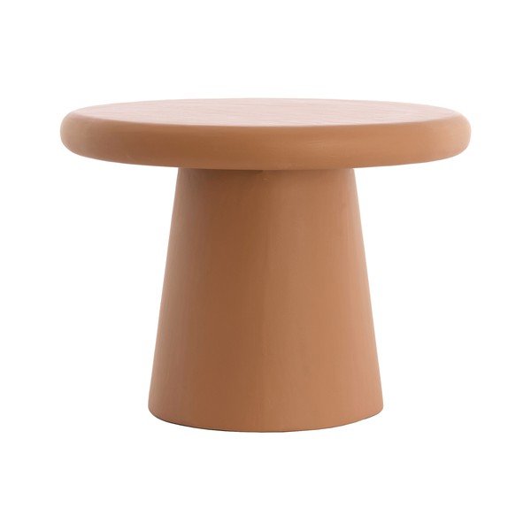 Terakotos spalvos apvalios formos kavos staliukas ø 60 cm Kulona – Light & Living