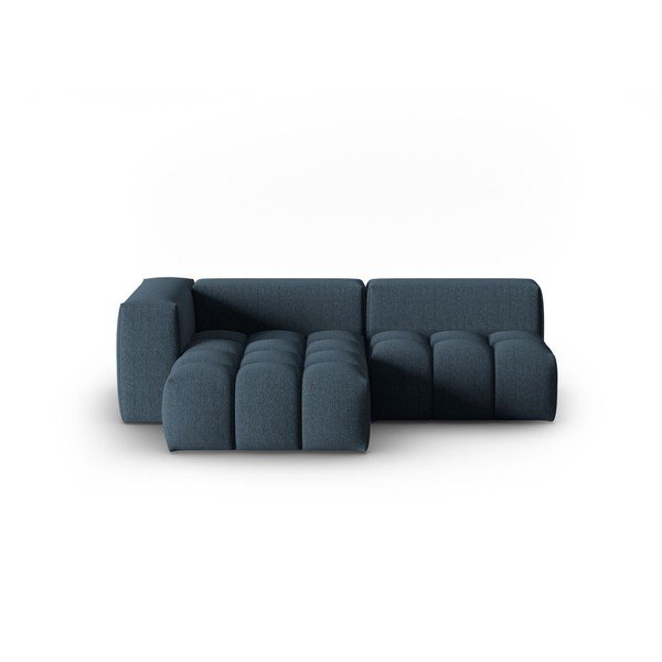 Tamsiai mėlynos spalvos kampinė sofa (su kairiuoju kampu/su gultu) Verona – Cosmopolitan Design-image-2