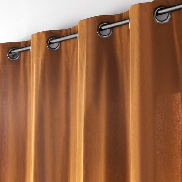 Rudos spalvos užuolaida 135x260 cm Twily – douceur d'intérieur-image-1