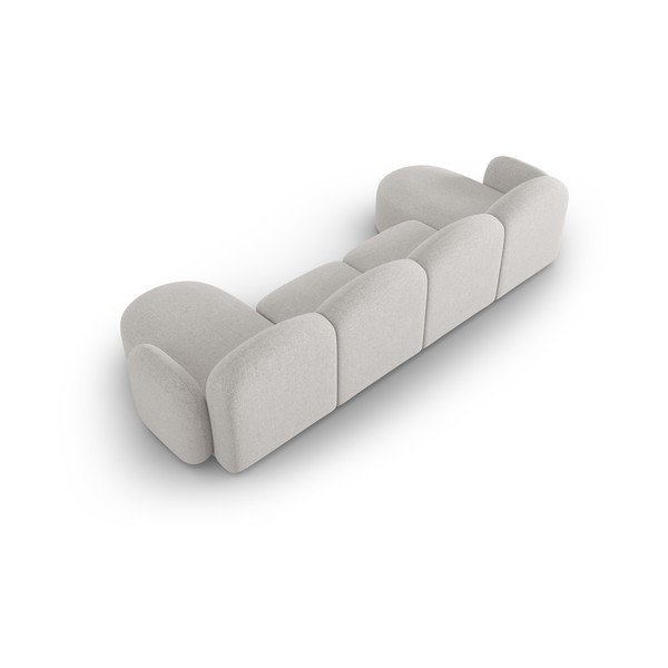 Kampinė sofa šviesiai pilkos spalvos Blair – Micadoni Home-image-4