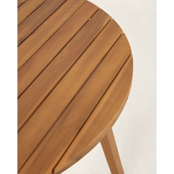 Akacijos medžio sodo stalas Kave Home Vilma, ø 90 cm-image-3