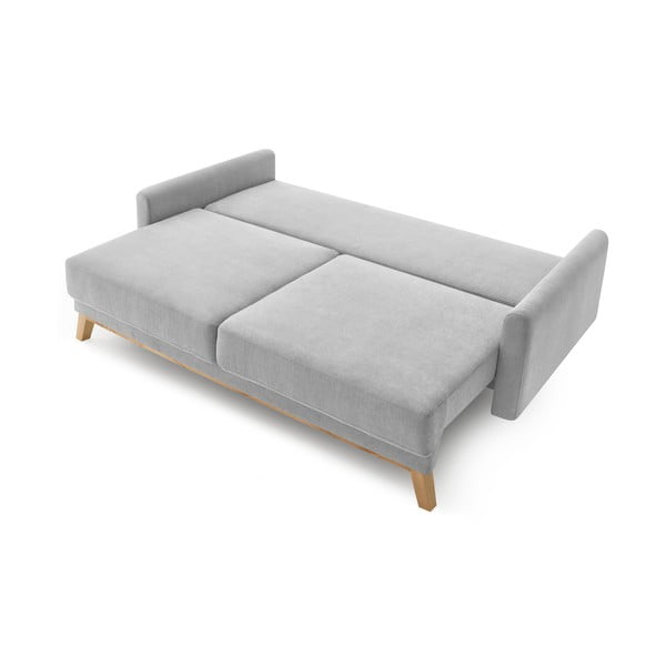 Šviesiai pilka sofa-lova Bobochic Paris Balio-image-3