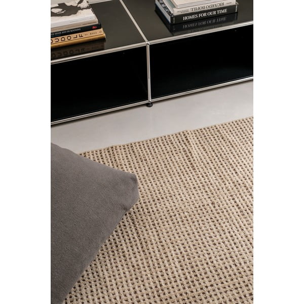 Skalbiamas/rankų darbo khaki spalvos iš vilnos kilimas 80x140 cm Unexpected Wool – Lorena Canals-image-4