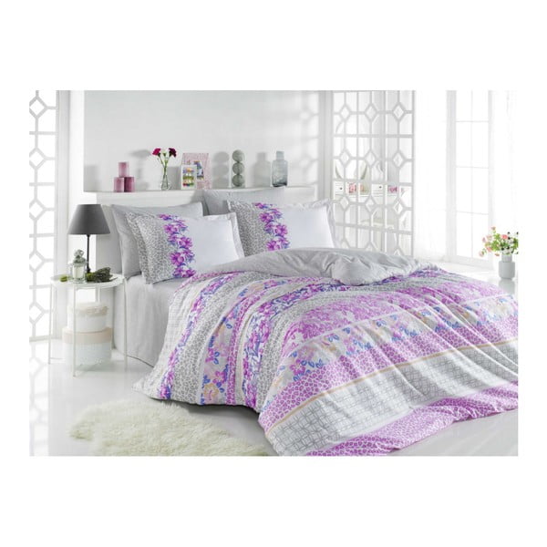Dvivietės lovos paklodė su medvilninio poplino paklodėmis Fiano, 200 x 220 cm