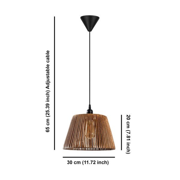 Kabantis šviestuvas juodos spalvos/smėlio spalvos ø 30 cm Cone – Opviq lights-image-4