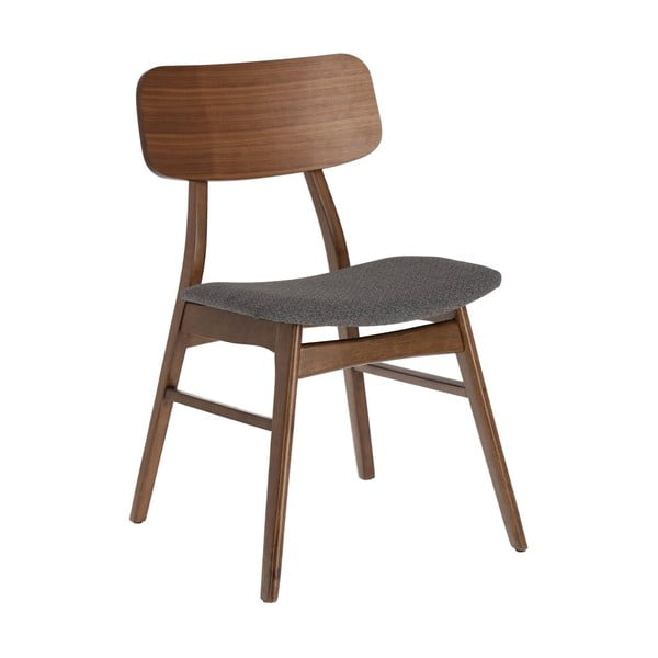 Valgomojo kėdės tamsiai pilkos spalvos/rudos spalvos 2 vnt. iš riešutmedžio Selia – Kave Home