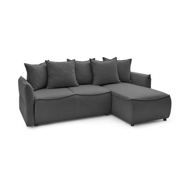 Sulankstoma kampinė sofa tamsiai pilkos spalvos (su dešiniuoju kampu) Leon – Bobochic Paris-image-3