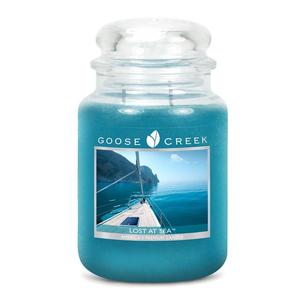 Kvapnioji žvakė stikliniame indelyje "Goose Creek Lost at Sea", 150 valandų degimo