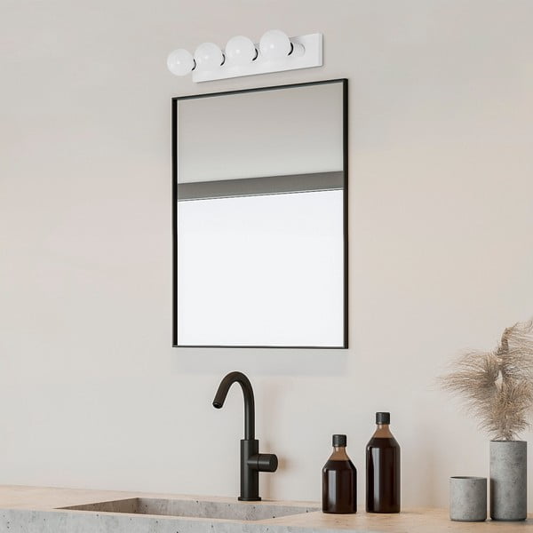 Sieninė lempa baltos spalvos Mirro – Opviq lights-image-2