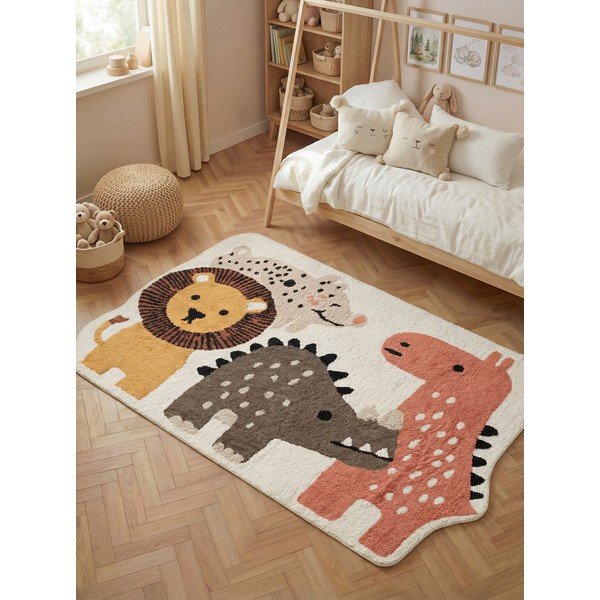Skalbiamas/rankų darbo iš medvilnės vaikiškas kilimas 140x200 cm Snuggle Zoey – Hanse Home-image-1
