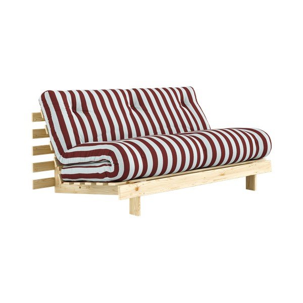 Bordo spalvos/šviesiai mėlynos spalvos sulankstoma sofa 160 cm Roots – Karup