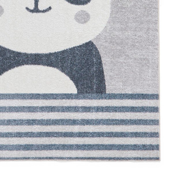 Vaikiškas kilimas šviesiai pilkos spalvos 80x150 cm Vida Kids Panda – Think Rugs-image-3