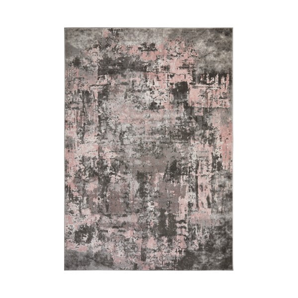 Pilkos ir rožinės spalvos kilimas Flair Rugs Wonderlust, 160 x 230 cm