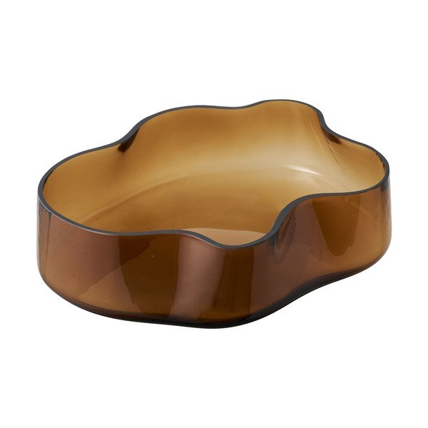 Iš stiklo dekoratyvinis padėklas 29,5x24 cm – House Nordic