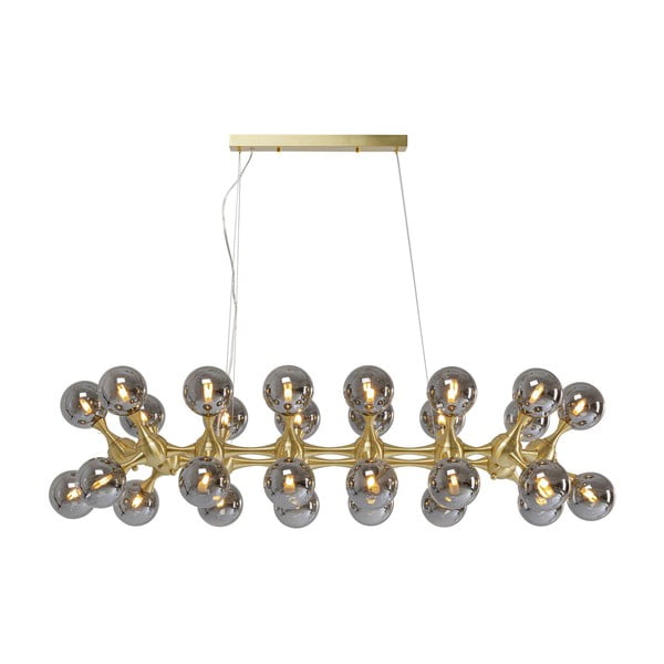 Kabantis šviestuvas pilkos spalvos/auksinės spalvos ø 12 cm Atomic – Kare Design-image-2