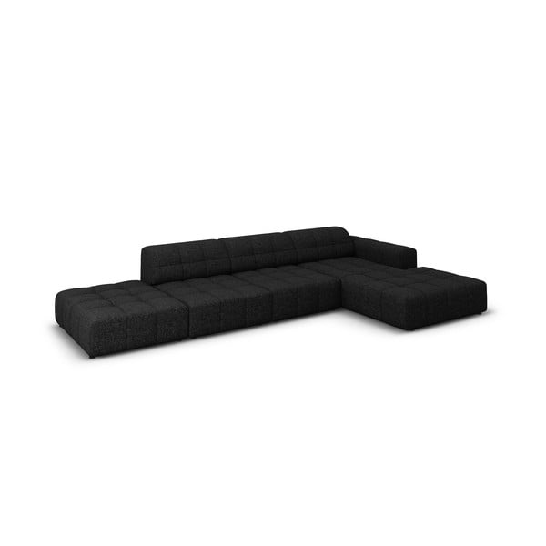 Kampinė sofa antracito spalvos (su dešiniuoju kampu) Chicago – Cosmopolitan Design-image-3