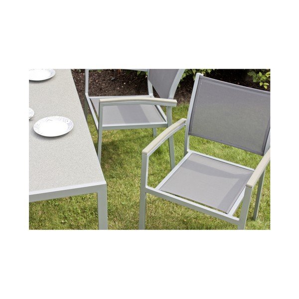 Sodo krėslas pilkos spalvos Grace – Garden Pleasure-image-4