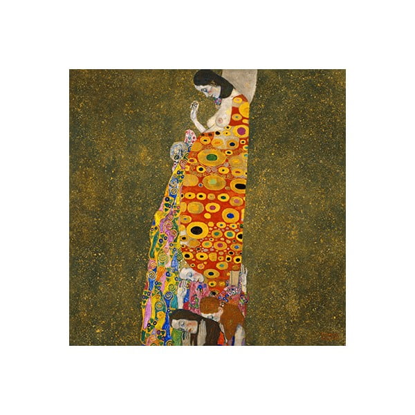 Gustav Klimt reprodukcija Hope II, 40 x 40 cm