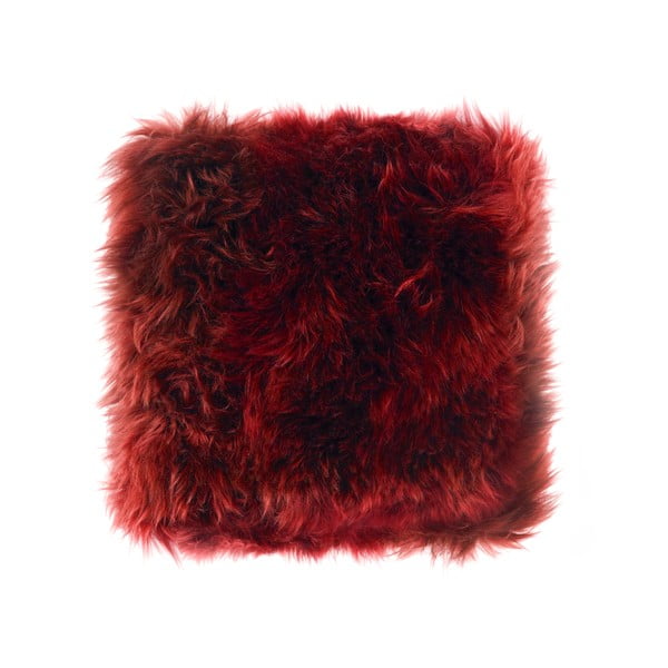 Raudona avikailio pagalvė Royal Dream Sheepskin, 45 x 45 cm