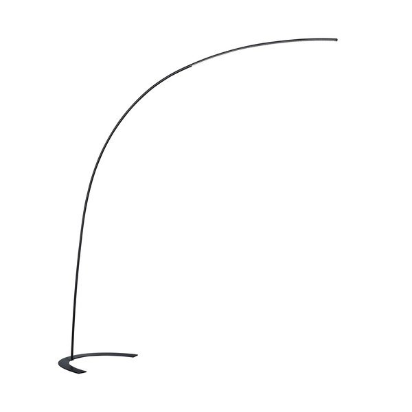 Tamsiai rudos spalvos pastatomas šviestuvas LED su pritemdymo funkcija (aukštis 210 cm) Shanghai – Trio