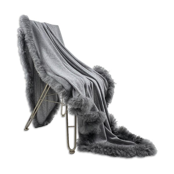 Antklodė ir pledas iš vilnos/iš kailio 140x180 cm – Native Natural