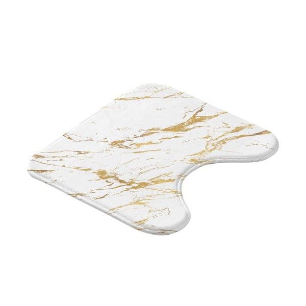 Baltos spalvos/auksinės spalvos vonios kilimėlis 45x45 cm Aquamarbre – douceur d'intérieur-image-4