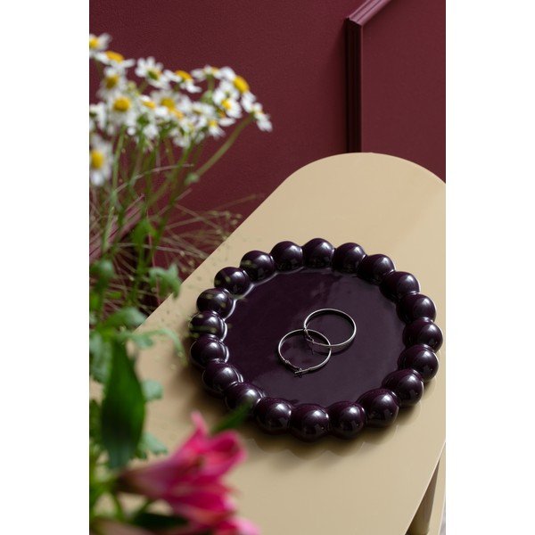 Iš keramikos dekoratyvinis padėklas ø 20 cm Cadiz Dotty – PT LIVING-image-1