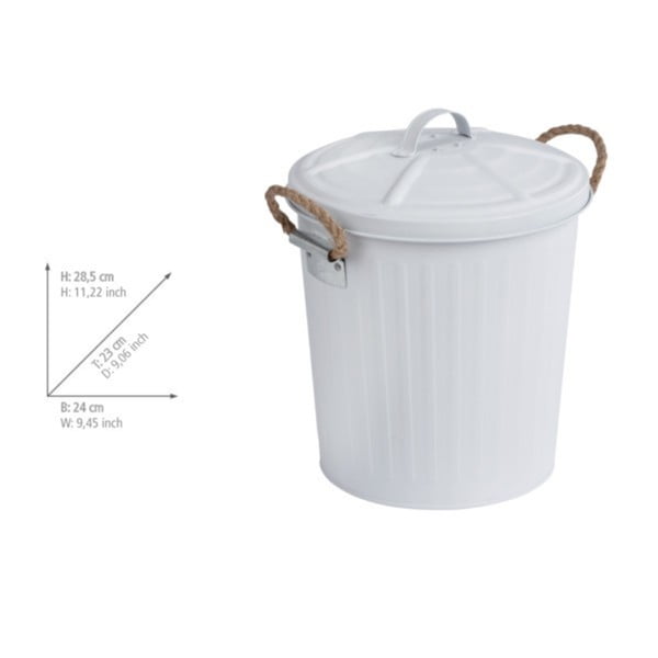 Balta nerūdijančio plieno šiukšliadėžė Wenko-image-1