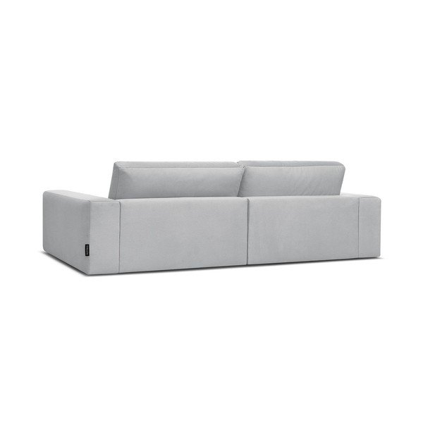 Šviesiai pilkos spalvos sofa iš velveto 276 cm Sierra – Bobochic Paris-image-4