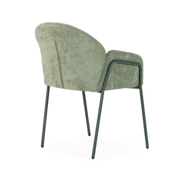 Žalios spalvos iš audinio valgomojo kėdžių komplektas 2 vnt. Aslin – MOME-image-4