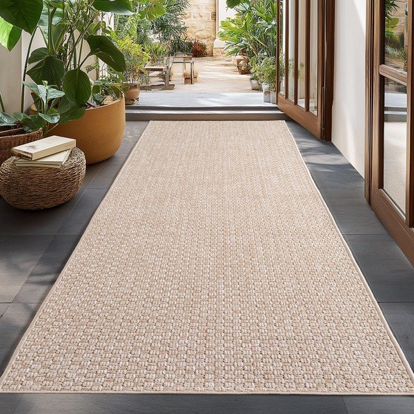 Smėlio spalvos lauko ir vidaus kilimas 80x150 cm Ibiza 1901 – Ayyildiz Carpets-image-1