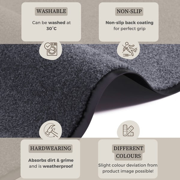 Grindų kilimėlis 60x180 cm Wash and Clean – Hanse Home-image-3