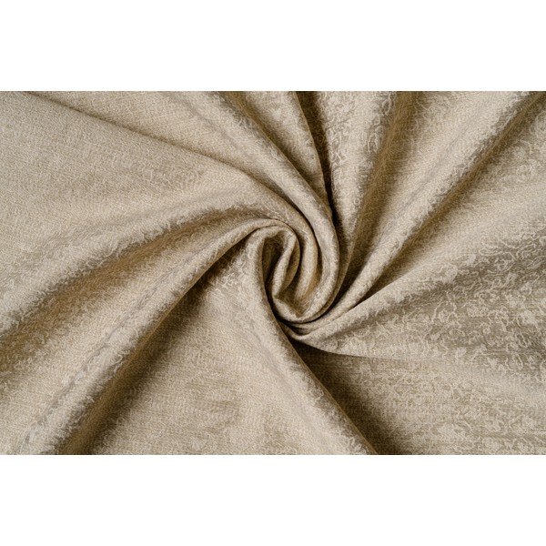 Iš žakardo užuolaida smėlio spalvos 140x260 cm Marciano – Mendola Fabrics-image-2