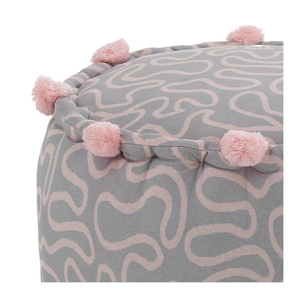 Pufas šviesiai rožinės spalvos/šviesiai pilkos spalvos Tangle – Tomasucci-image-1