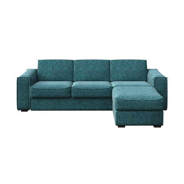 Turkio spalvos kampinė sofa-lova Mesonica Munro, dešinysis kampas, 308 cm