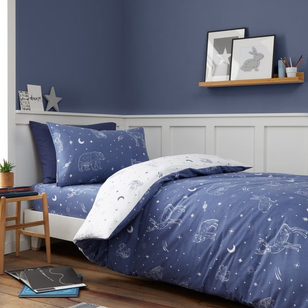 Iš flanelės viengulė vaikiška patalynė 135x200 cm Starlight Animals – Bianca