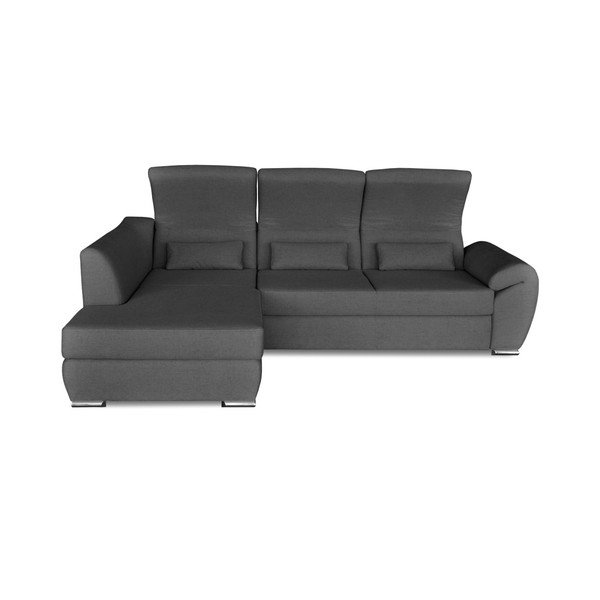 Tamsiai pilka kampinė sofa-lova "Windsor & Co. Sofos Epsilon, kairysis kampas-image-2