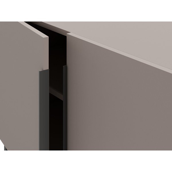 TV spintelė pilkos spalvos/smėlio spalvos 140x55 cm Titan – Marckeric-image-1