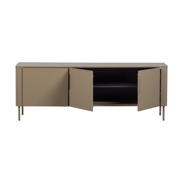 Taupe spalvos TV spintelė iš pušies masyvo 154x56x44 cm Gunnar – WOOOD-image-3
