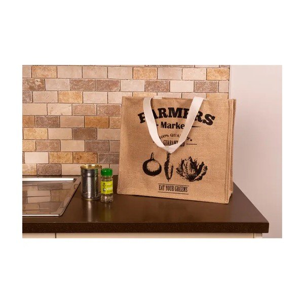 Iš medvilnės pirkinių krepšys Farmers Market – Premier Housewares-image-1