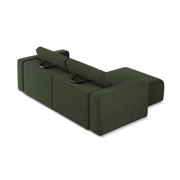 Žalios spalvos kampinė sofa (su kairiuoju kampu) Kalea – Makamii-image-4