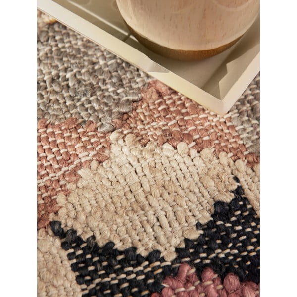 Rankų darbo pilkos spalvos iš džiuto kilimas 120x170 cm Roya Parsa – Elle Decoration-image-3