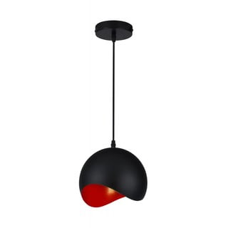 Kabantis šviestuvas raudonos spalvos/juodos spalvos ø 20 cm su metaliniu gaubtu Mavia – GTV