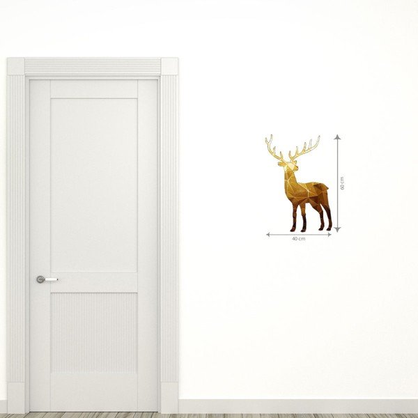 Kalėdinis lipdukas Ambiance Deer Origami-image-2