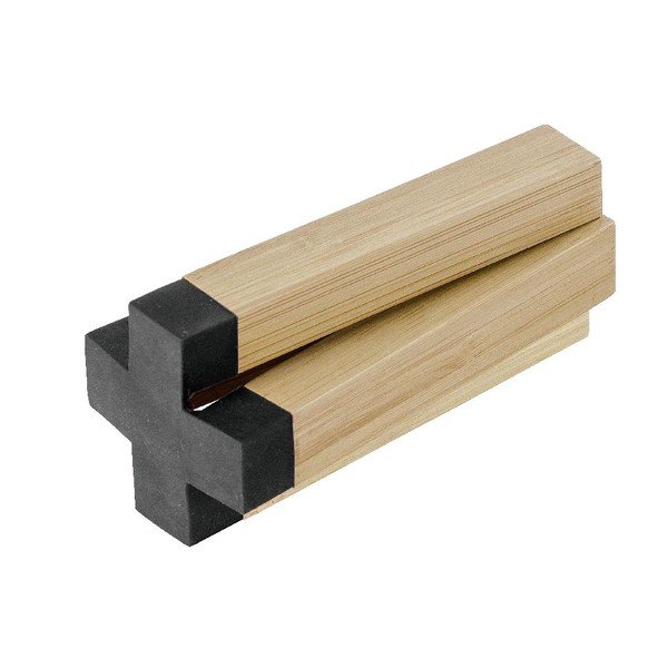 Juodas bambuko puodų kilimėlis Wenko Cross-image-2