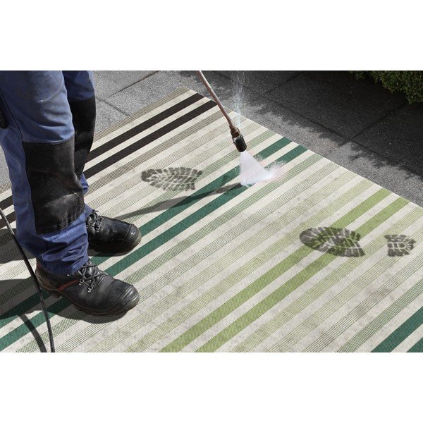 Žalios ir pilkos spalvos lauko kilimas NORTHRUGS Paros, 160 x 230 cm-image-1