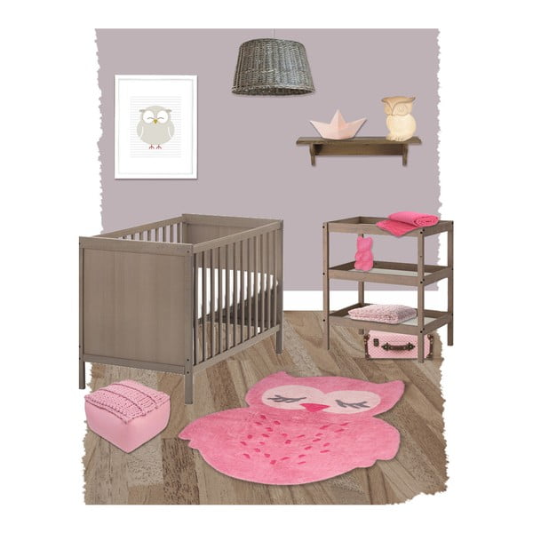 Vaikiškas rožinis rankų darbo pufas Nattiot Neo-image-2