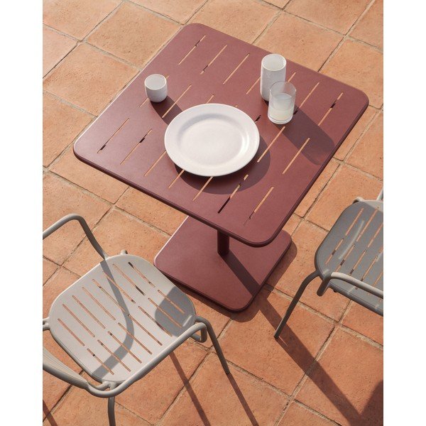 Iš plieno sodo valgomojo stalas 70x70 cm Brai – Kave Home-image-1