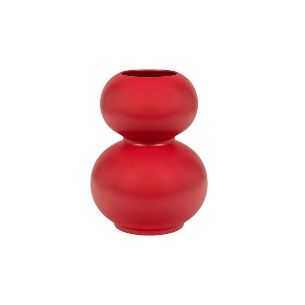 Raudonos spalvos iš keramikos vaza (aukštis 36 cm) Tuga – noo.ma
